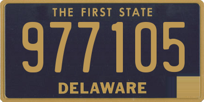 DE license plate 977105