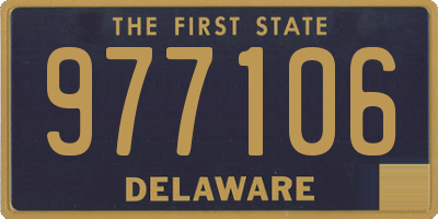 DE license plate 977106