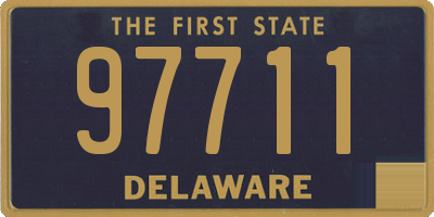 DE license plate 97711