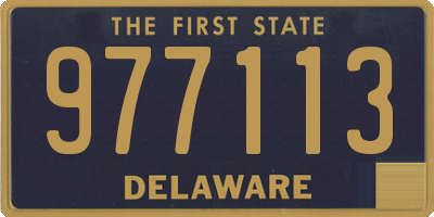 DE license plate 977113