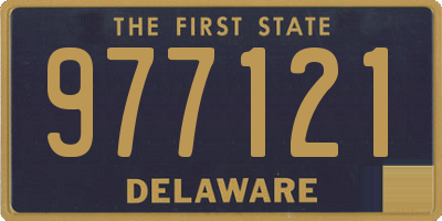 DE license plate 977121