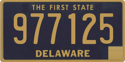 DE license plate 977125