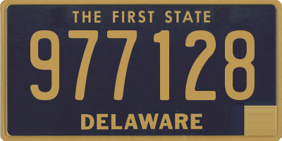 DE license plate 977128