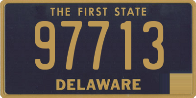 DE license plate 97713