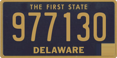 DE license plate 977130