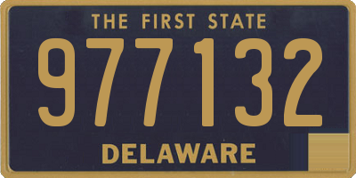 DE license plate 977132