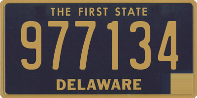 DE license plate 977134