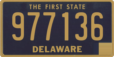 DE license plate 977136