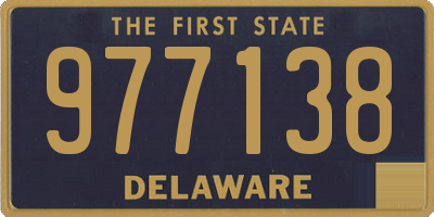 DE license plate 977138