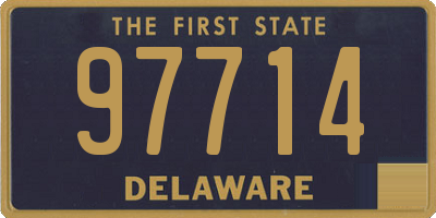 DE license plate 97714