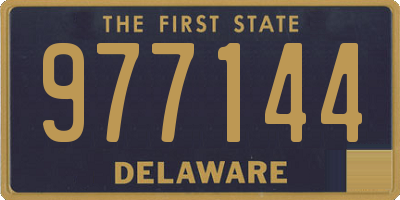 DE license plate 977144