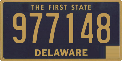 DE license plate 977148