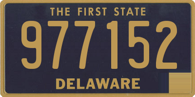 DE license plate 977152