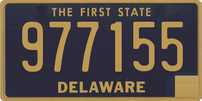 DE license plate 977155