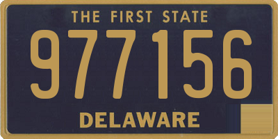 DE license plate 977156
