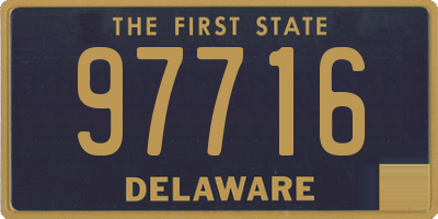 DE license plate 97716