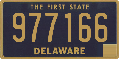 DE license plate 977166
