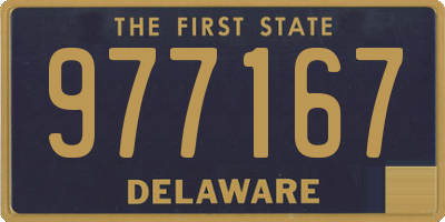 DE license plate 977167