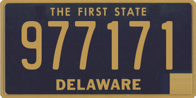 DE license plate 977171