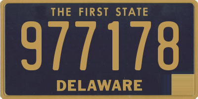 DE license plate 977178
