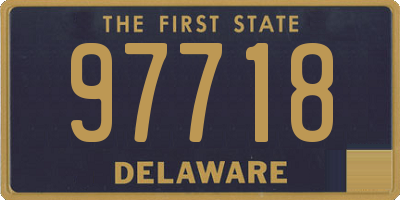 DE license plate 97718