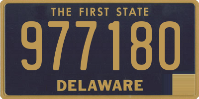 DE license plate 977180