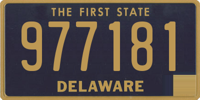 DE license plate 977181