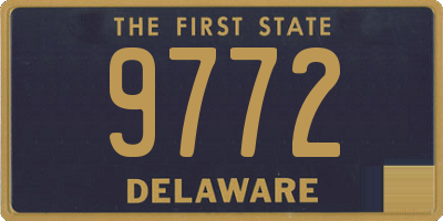 DE license plate 9772