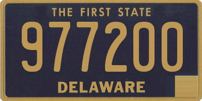 DE license plate 977200