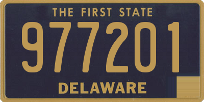 DE license plate 977201