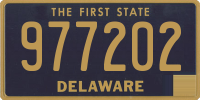 DE license plate 977202