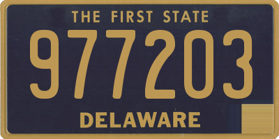 DE license plate 977203