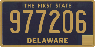 DE license plate 977206