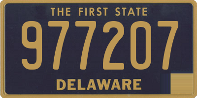 DE license plate 977207