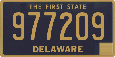 DE license plate 977209