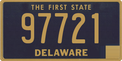DE license plate 97721