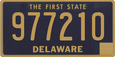 DE license plate 977210