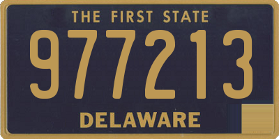 DE license plate 977213