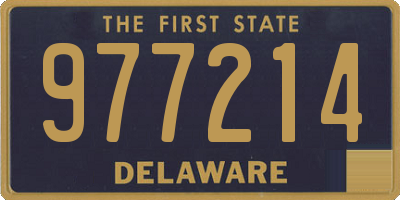 DE license plate 977214