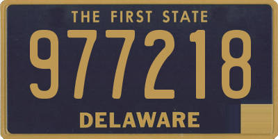 DE license plate 977218