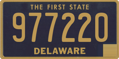 DE license plate 977220