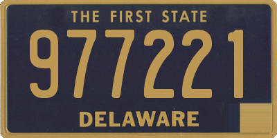 DE license plate 977221