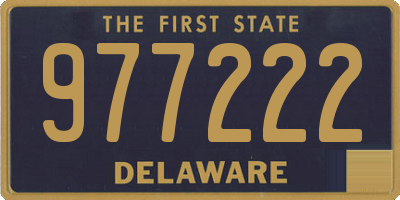 DE license plate 977222