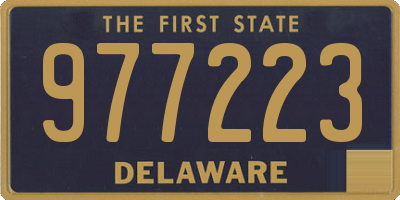 DE license plate 977223