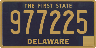 DE license plate 977225