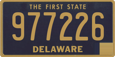 DE license plate 977226