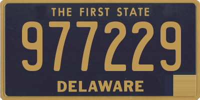 DE license plate 977229