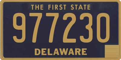 DE license plate 977230