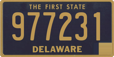 DE license plate 977231