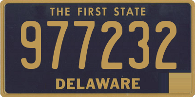 DE license plate 977232